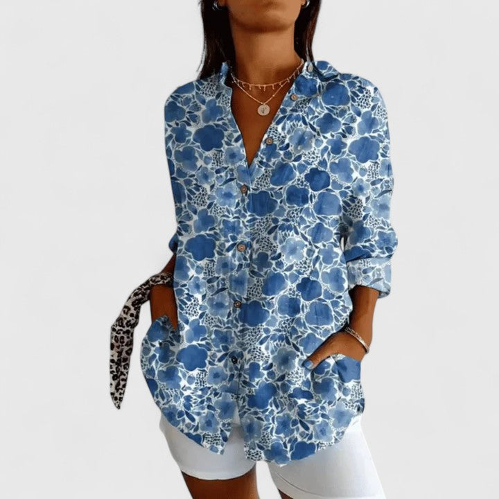 Katarine | Blouse Florale Élégante