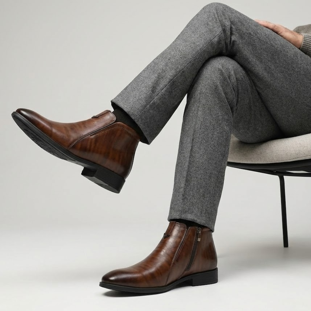 François | Bottine zippée homme élégante