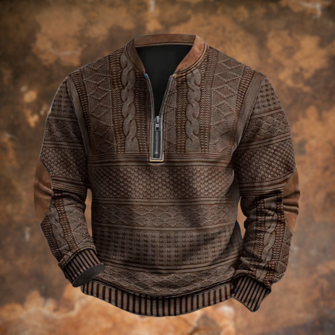 LUCA™|Maglione Zip Retrò