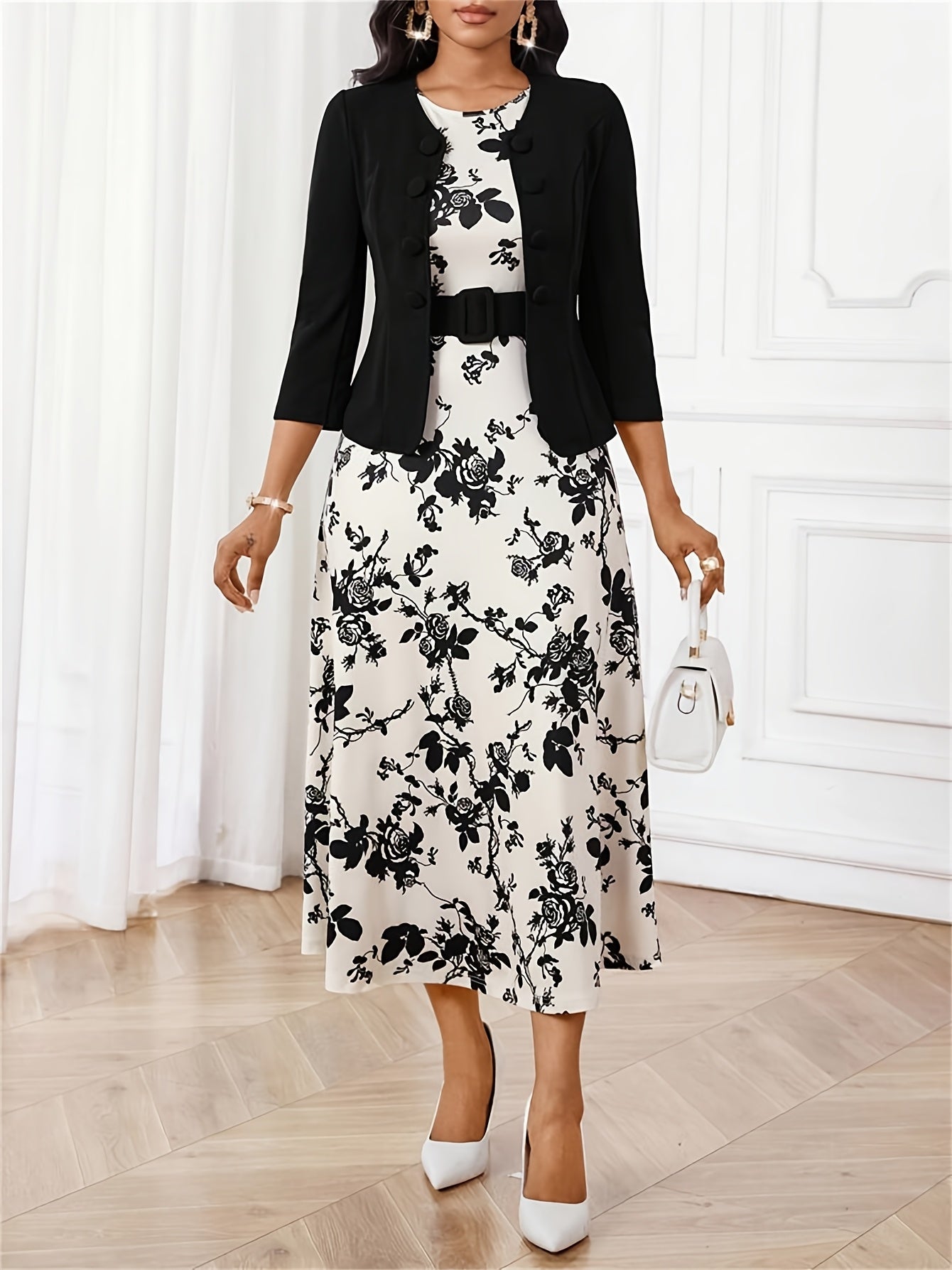 Amelie Lane | Set Due Pezzi Stampato con Cintura