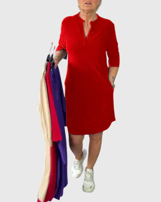 Katherine | Robe V-Cou Unie