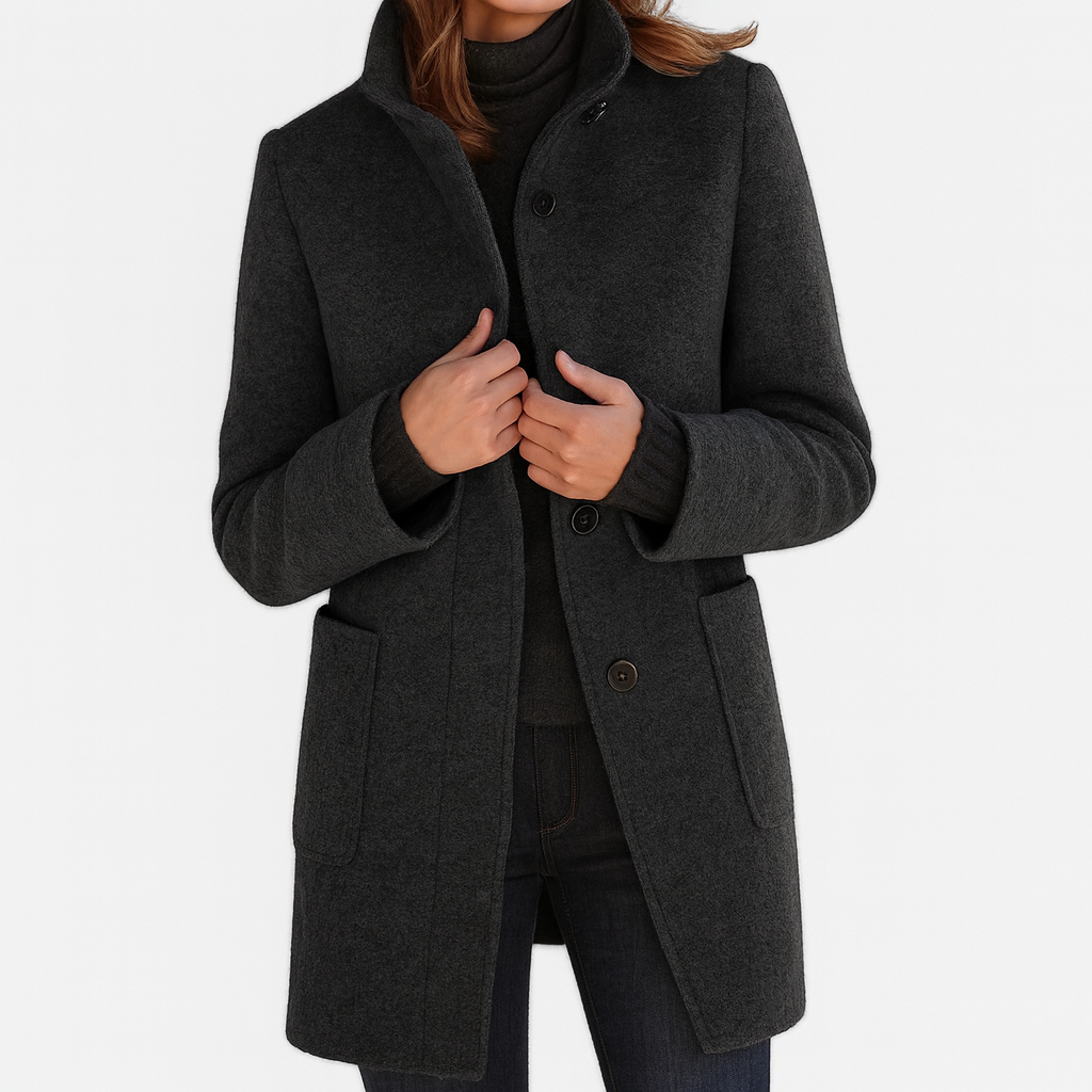 ALESSIA| Cappotto da donna con colletto alto