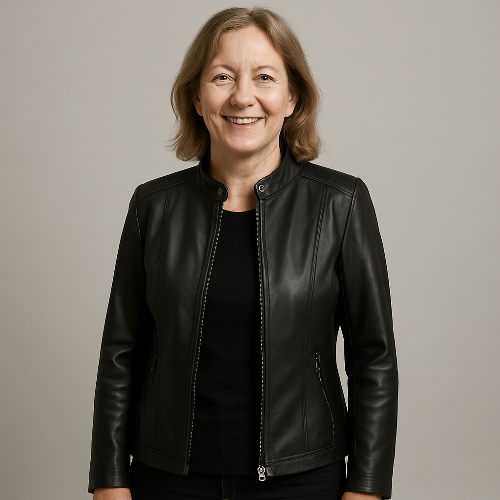 Rebecca | Giacca in pelle elegante