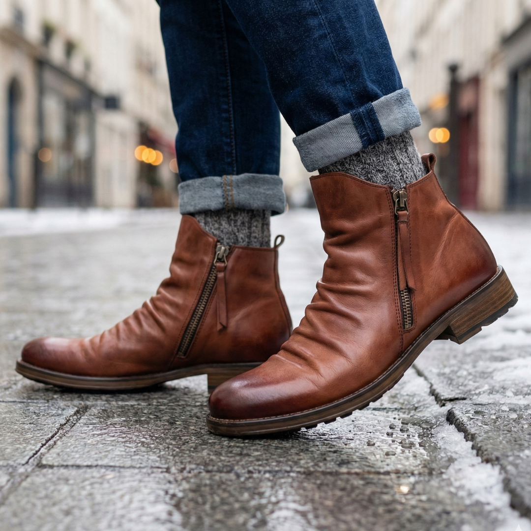 Gilles | Bottine zippée homme élégante