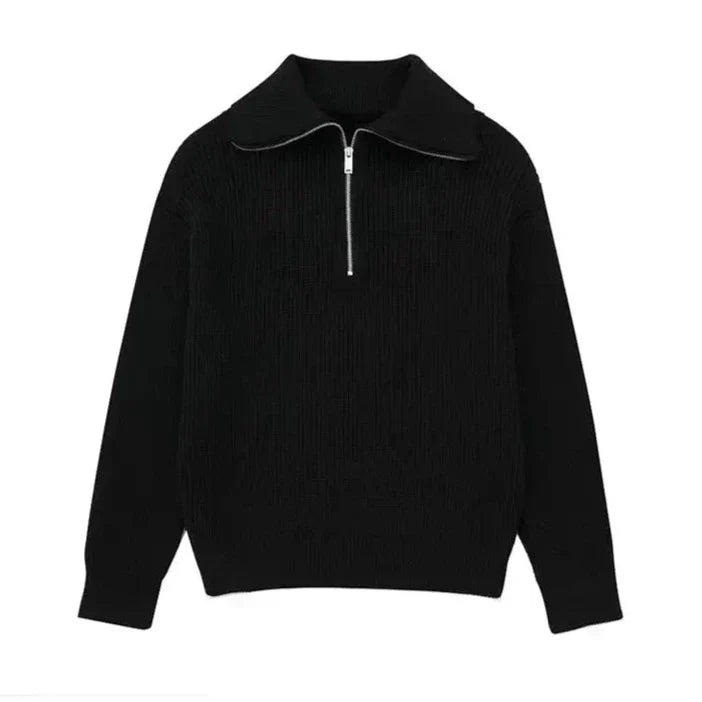 Varelli™ | Maglione a righe con zip