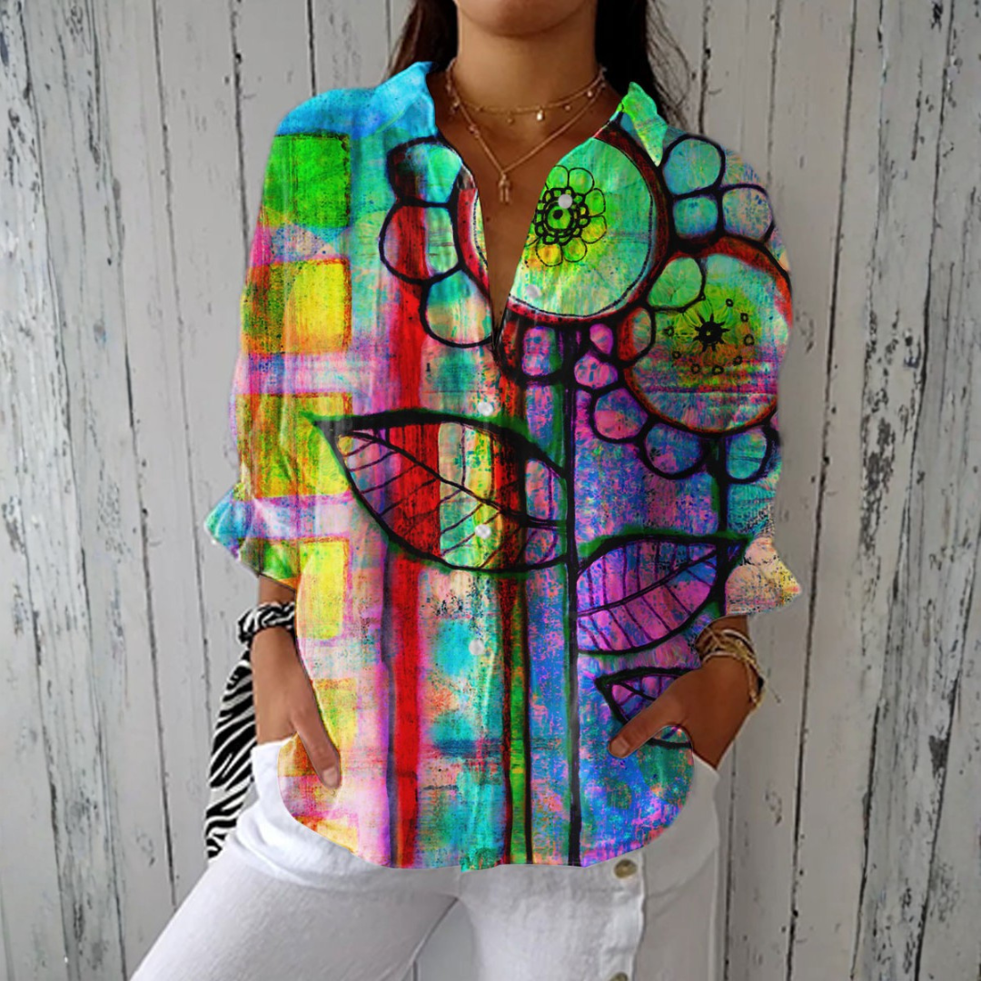 Elisa | Blusa Artistic Bloom