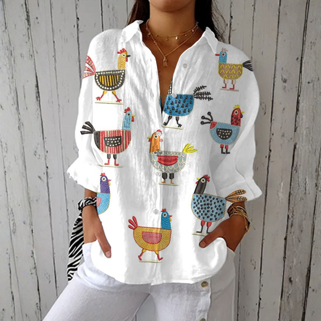 Camilla | Blusa di Gallina Divertente