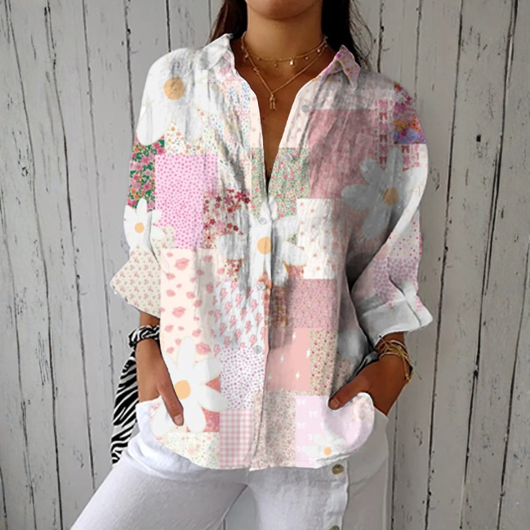 Aurora | Blouse Patchwork Marguerite