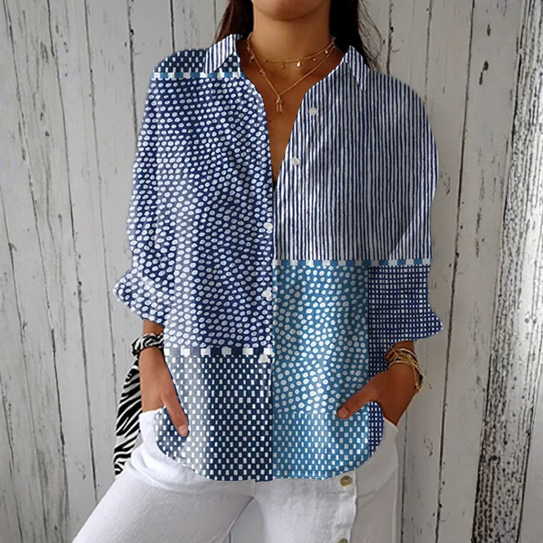 Valentina | Blusa Patchwork Oceano