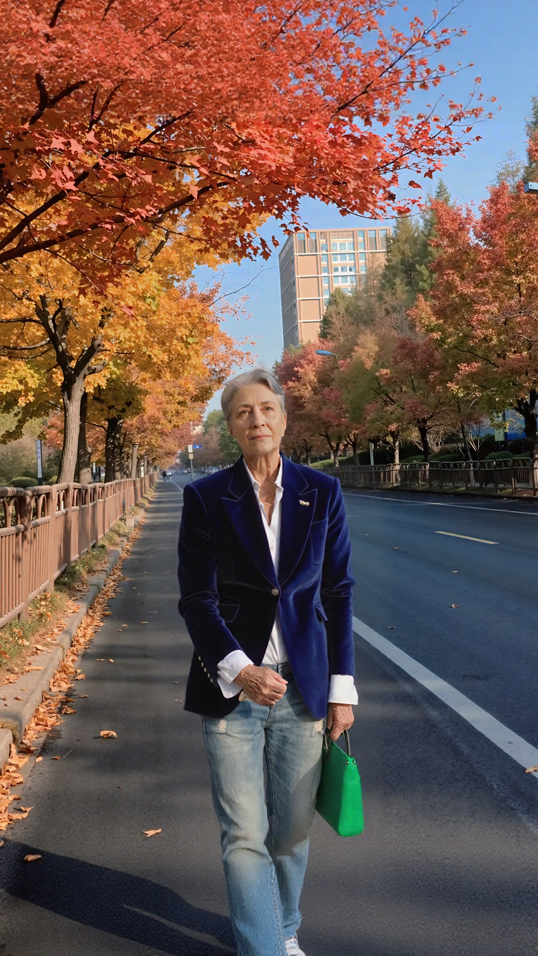 Serena | blaser in velluto con bottoni