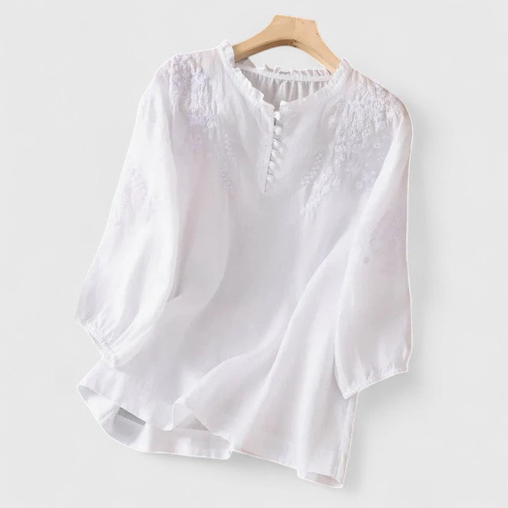 Vasilene | Blouse Élégante à Boutons