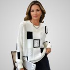 Ginevra | Maglione con Motivi Geometrici Chic