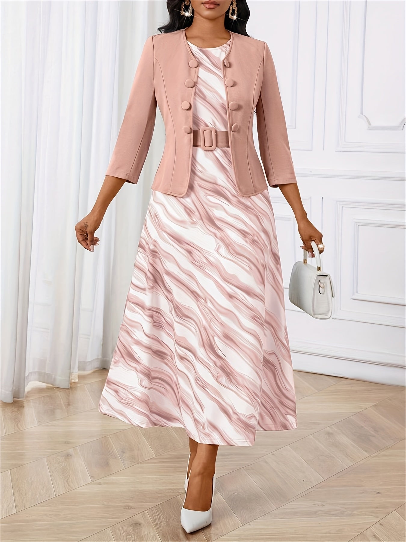 Amelie Lane | Set Due Pezzi Stampato con Cintura