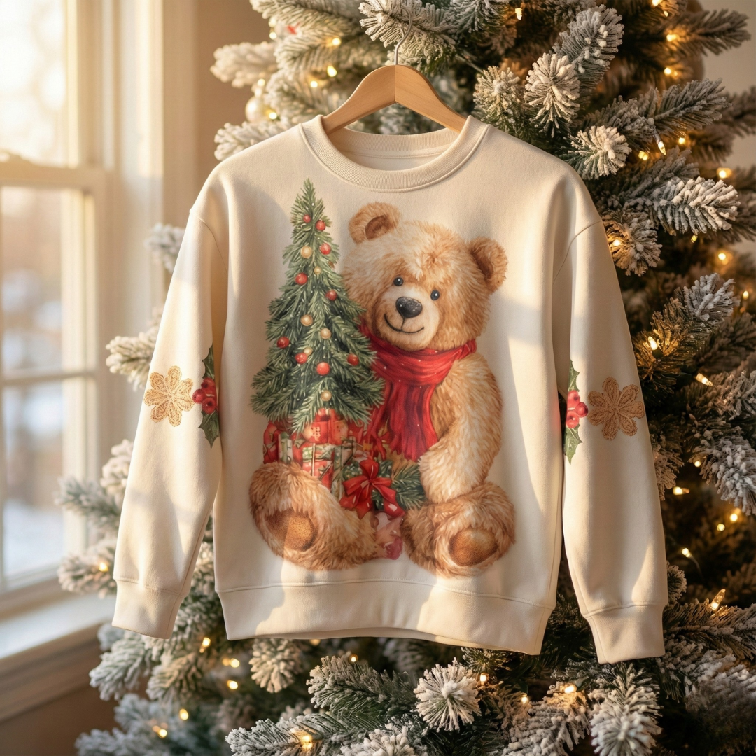 Anna | Maglione natalizio con dettagli festivi