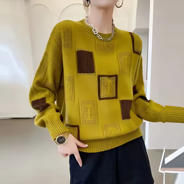 Ginevra | Maglione con Motivi Geometrici Chic
