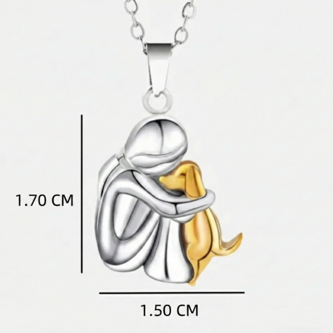 Federica™ - Collana con ciondolo a forma di cane