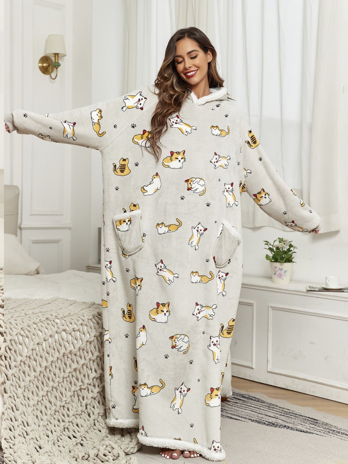 Isotta™ | Coperta indossabile oversize con cappuccio