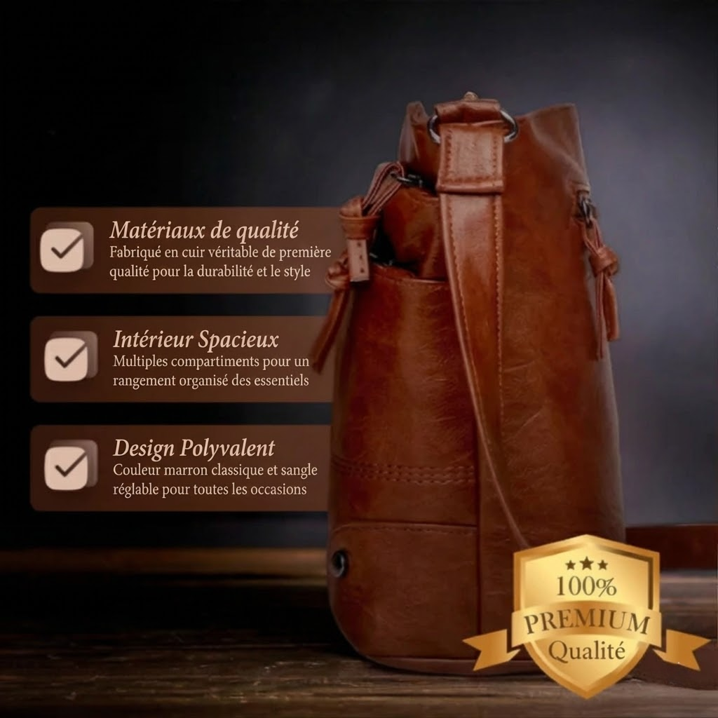 Catherine™ | Sac à Bandoulière en Cuir