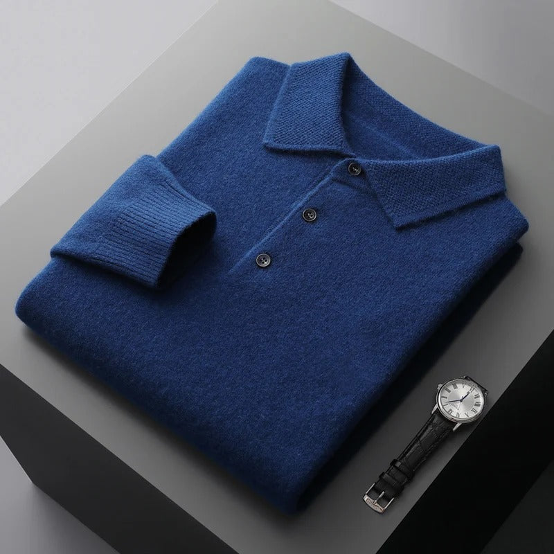 Rafael | Pull polo en cachemire