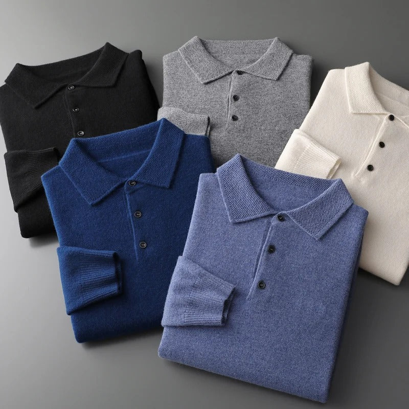 Rafael | Pull polo en cachemire
