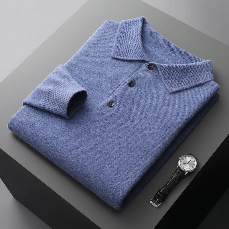 Rafael | Pull polo en cachemire