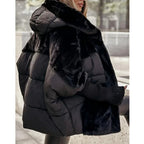Offerta Speciale Temporanea - Giacca Puffer Oversize Imbottita con Cappuccio per Donne
